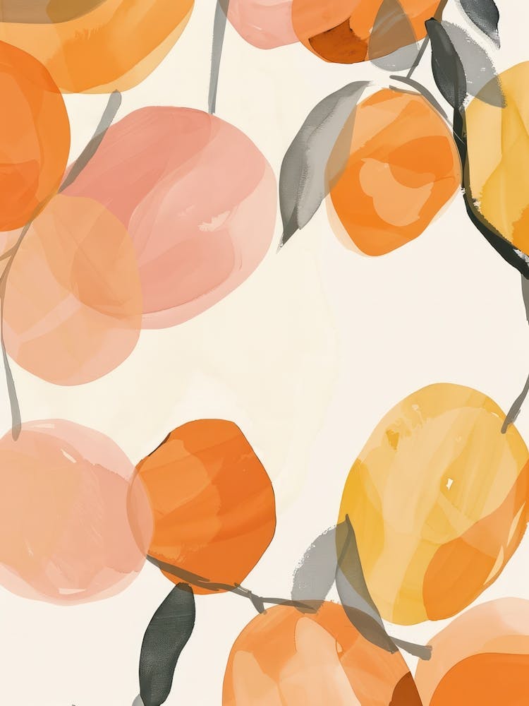 Apricot Close Up Illustration 1
