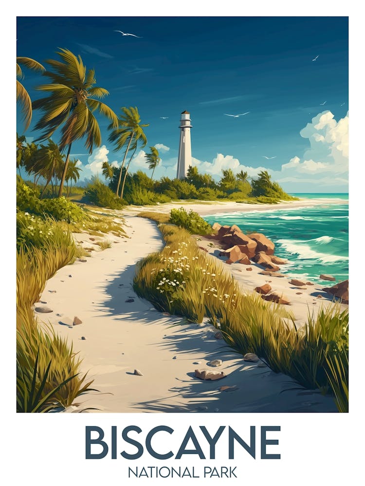 Reiseposter Biscayne National Park