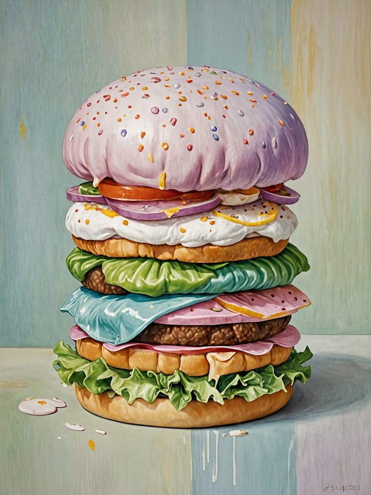 Crazy Rainbow Burger
