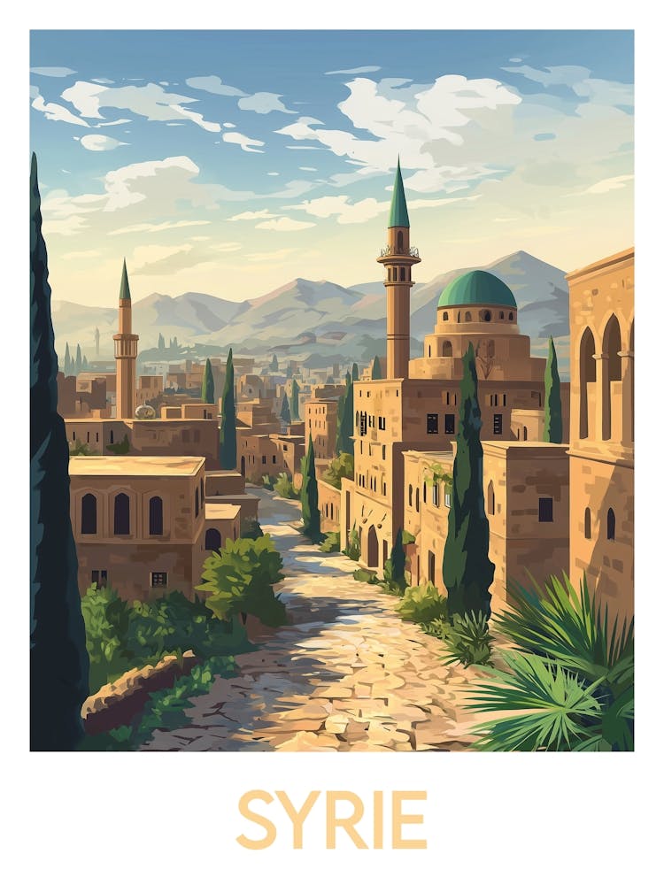 Affiche de voyage Syrie