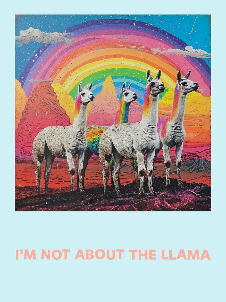 I M Not About The Llama Poster 1