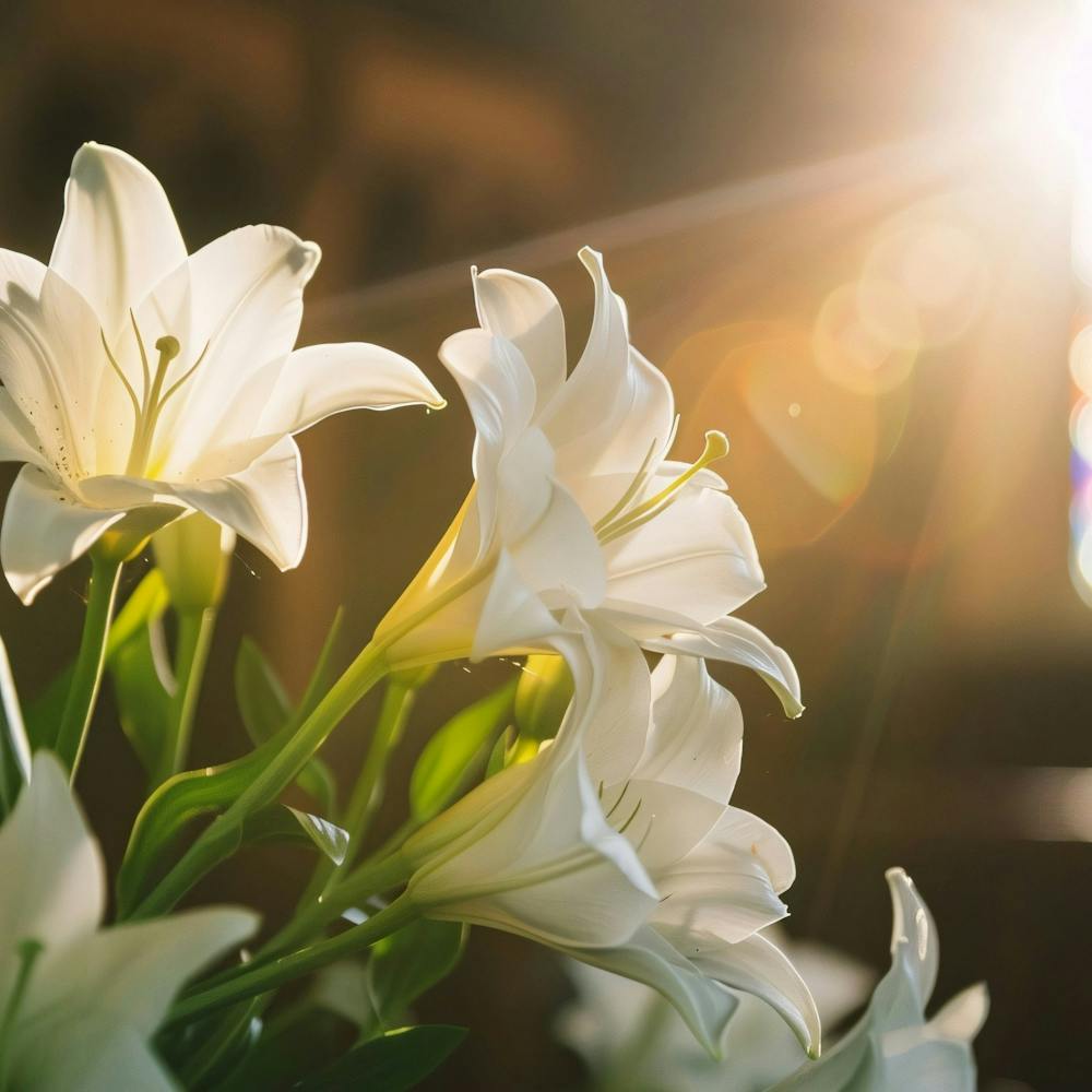 White Lilies In Church