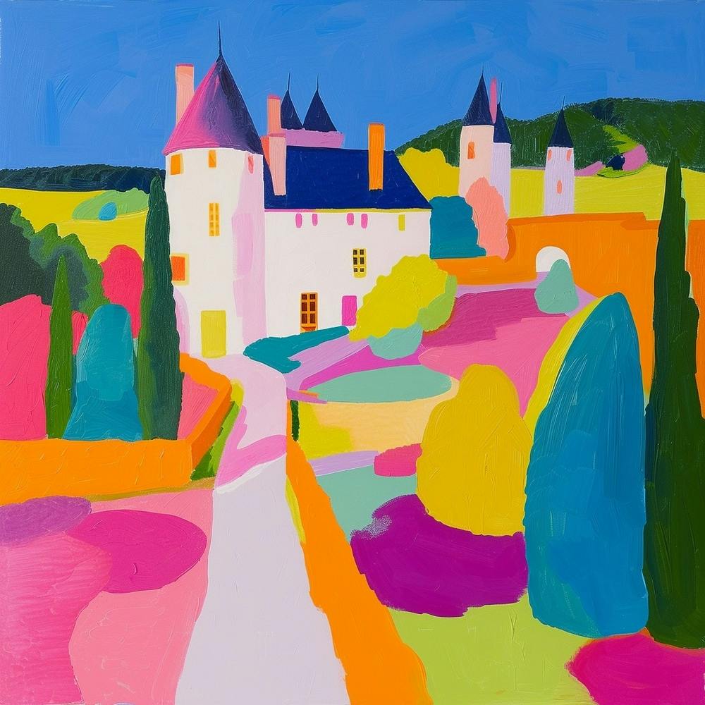 Colourful Gardens Chateau De Villandry Gardens France 2