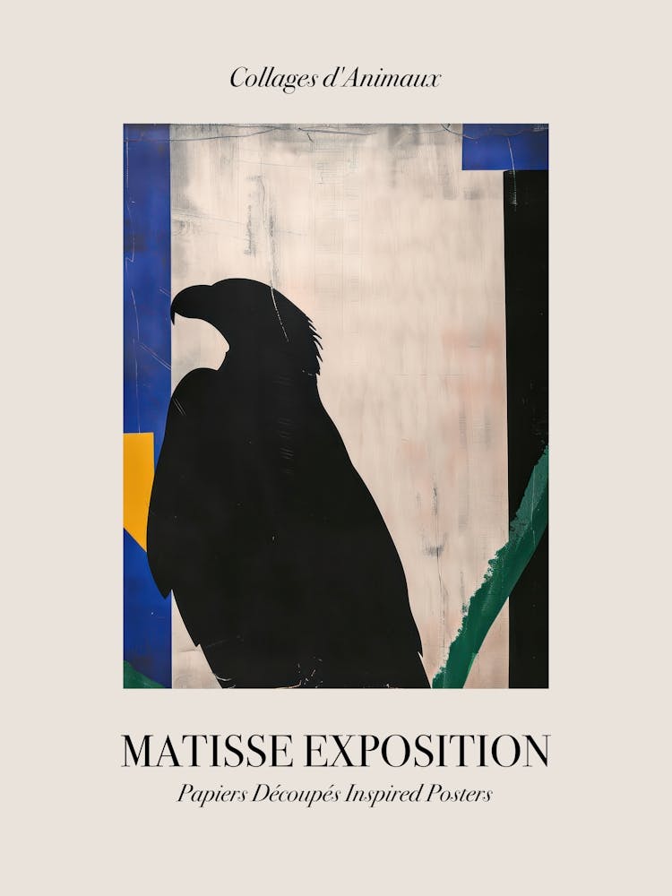 Eagle 3 Matisse Inspired Exposition Animals Poster