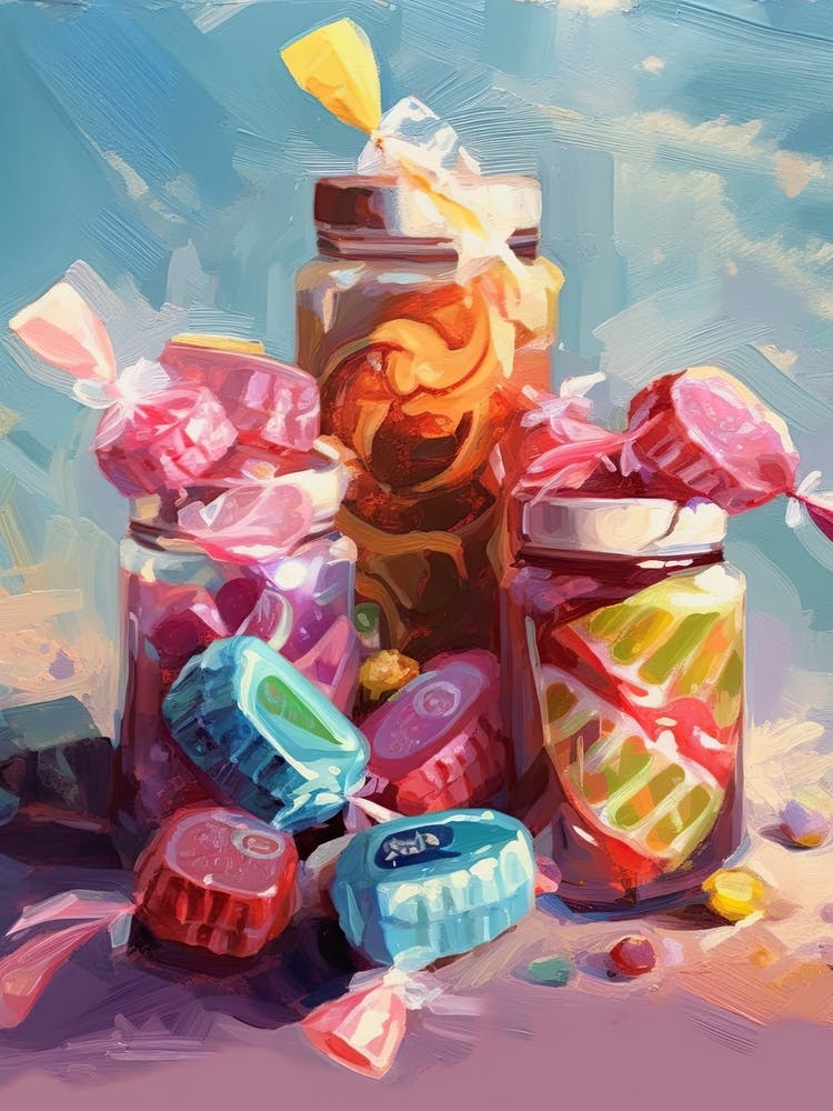 Candies Oil Painting 7