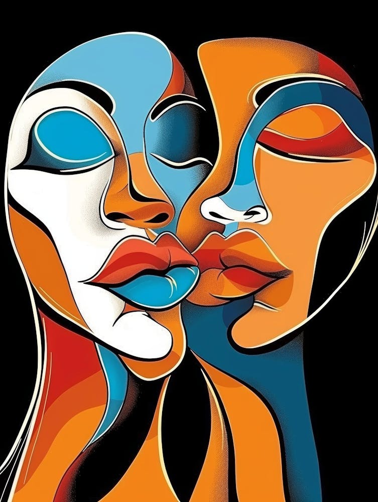 Two Women Kissing 33