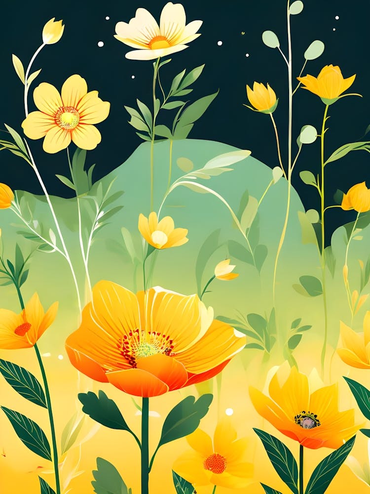 Fleurs jaunes 2