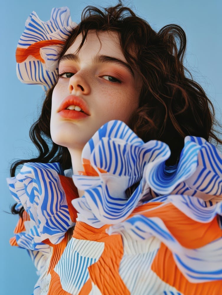 Blue And Orange Dress