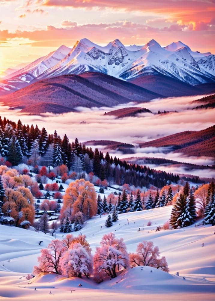 Sonnenaufgang in den Bergen