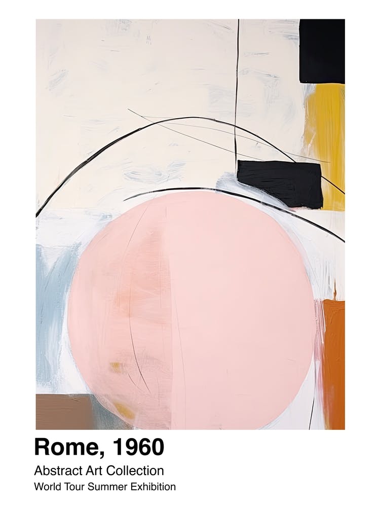 World Tour Exhibition, Abstract Art, Rome, 1960 1