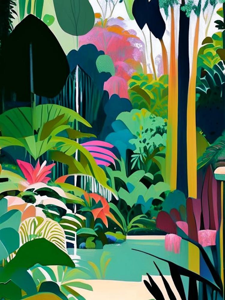 Nong Nooch Tropical Botanical Garden, 1, Thailand Abstraktes Stillleben