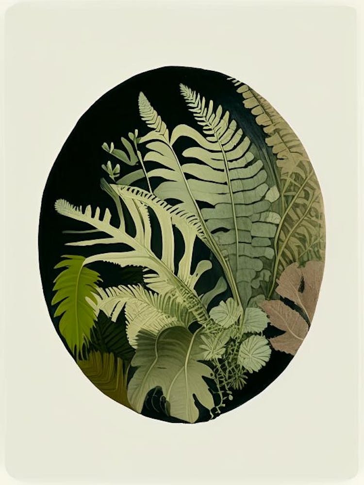 Button Fern Rousseau Inspired