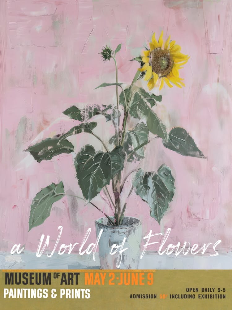 A World Of Flowers, Van Gogh Exhibition Sunflowers 1