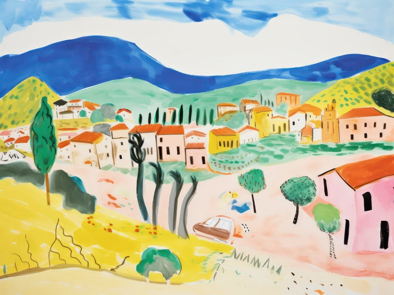 Prato Italy Cute Watercolour Illustration 3