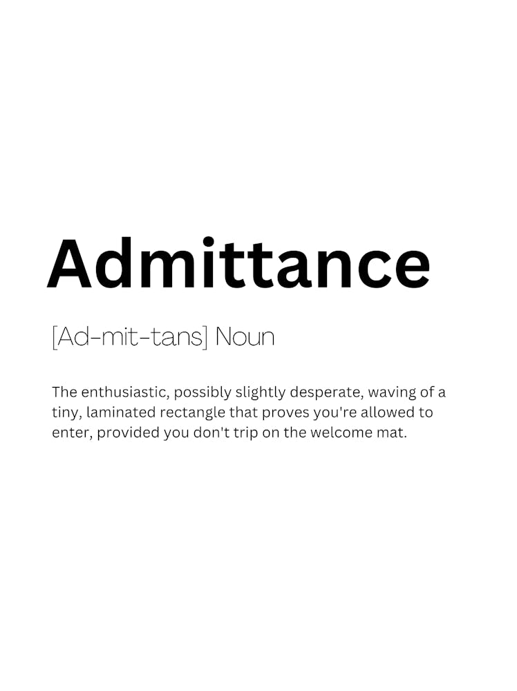 Admittance Definition Meaning 1