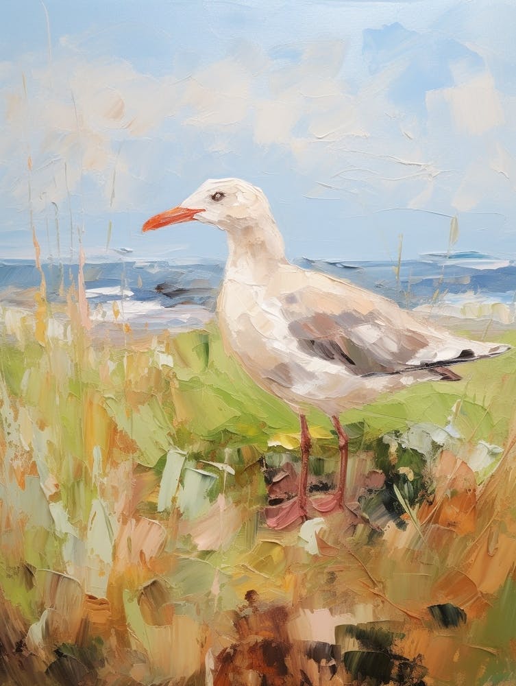 Bird Painting Seagull 1