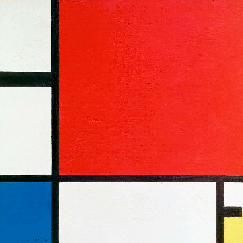 Composition With Red, Blue, And Yellow (1930), Piet Mondrian