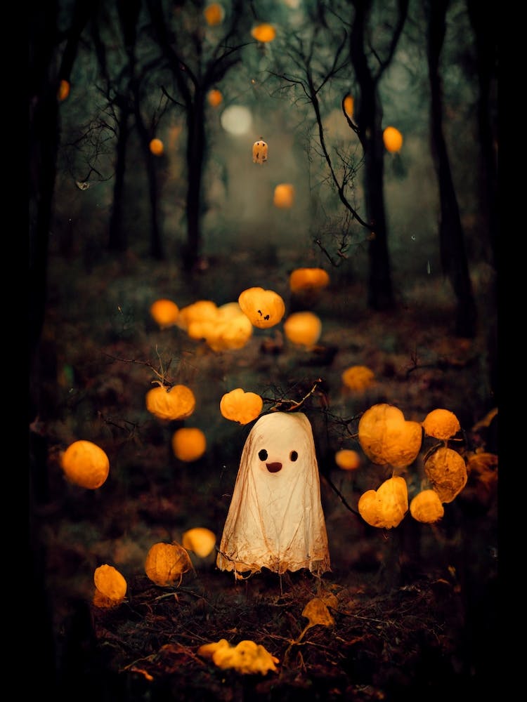 Halloween Bedsheet Ghost