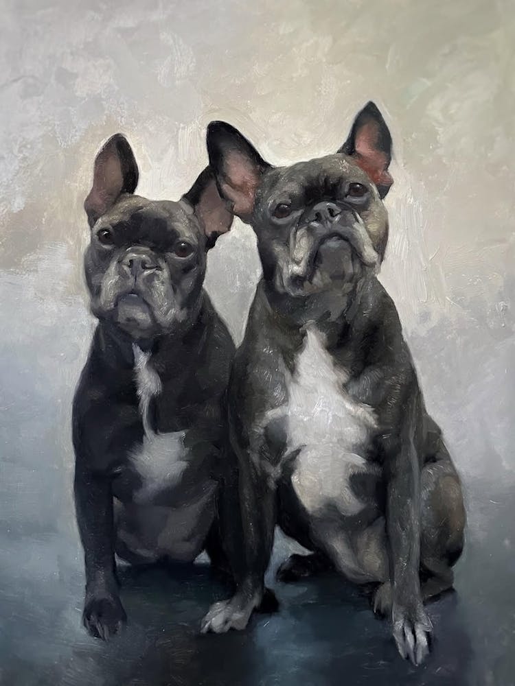 French Bulldogs Canvas Print