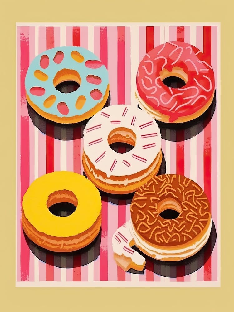 Donuts Vintage Illustration 3