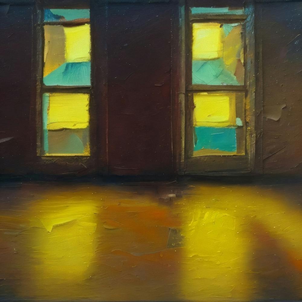 Two Windows In A Room