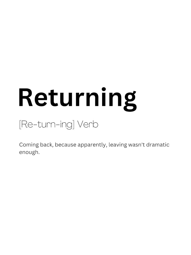 Returning Definition Meaning