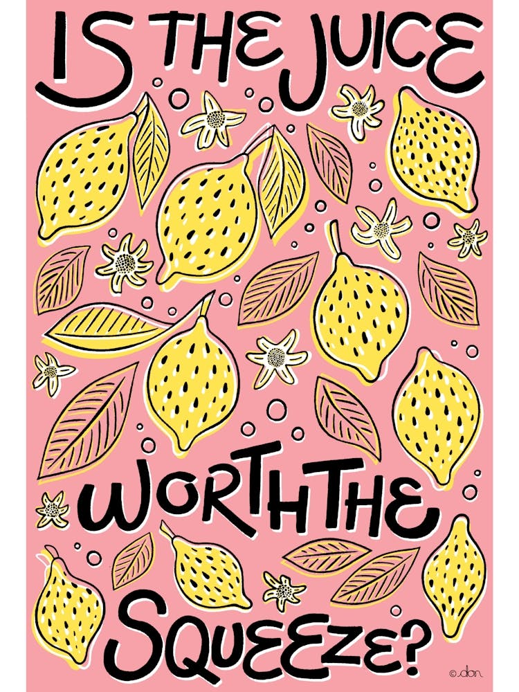 Lemon Squeeze Kitchen/Dining Pink