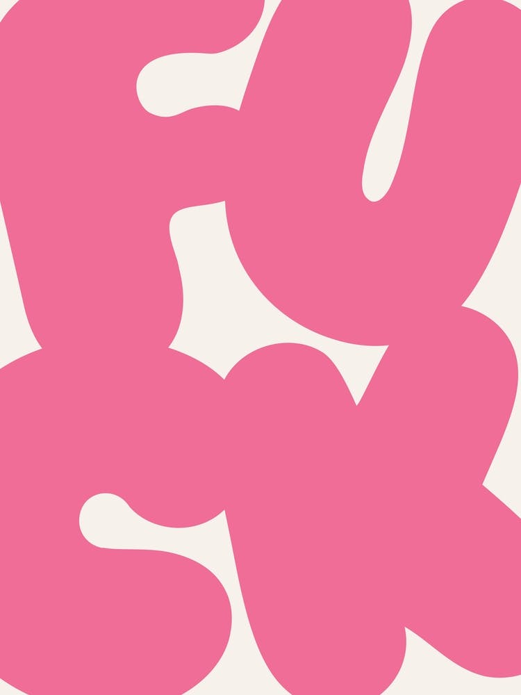 F*CK Big Letters Typography - Fun Wall Art Poster Print