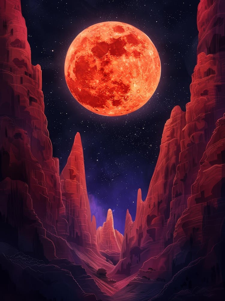 Red Moon In The Sky