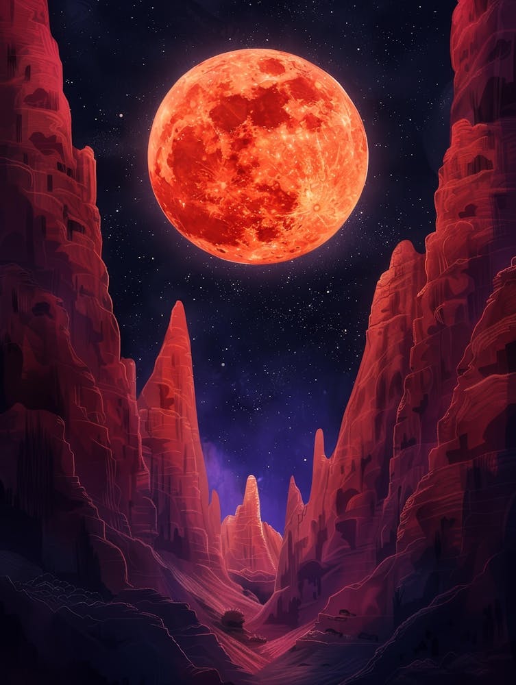 Red Moon In The Sky