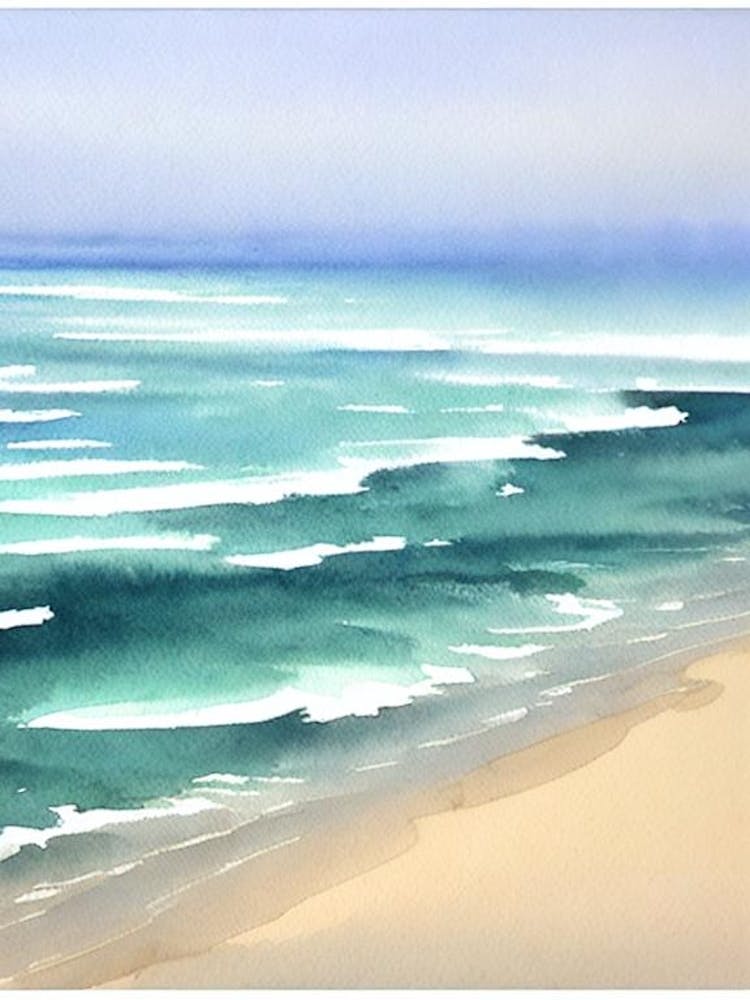 Stinson Beach, California Watercolour