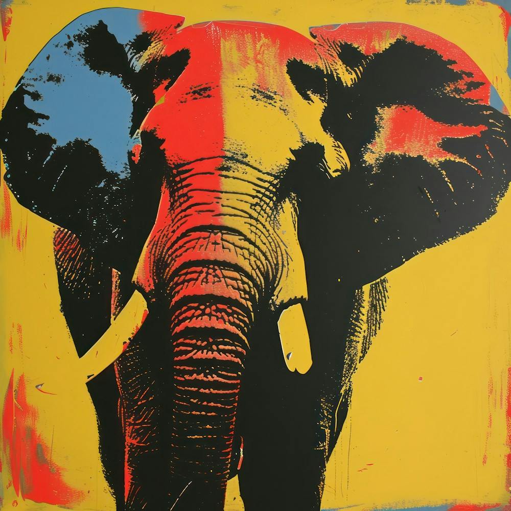 Elephant Pop Art 2