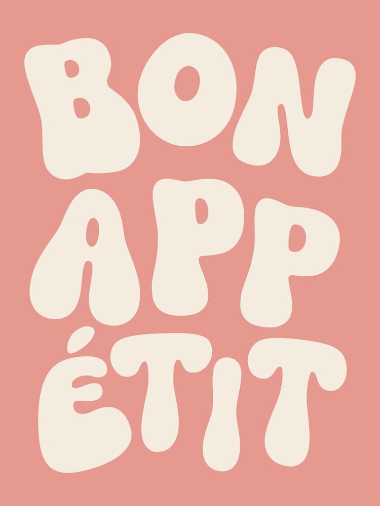 Bon Appetit - White & Pink