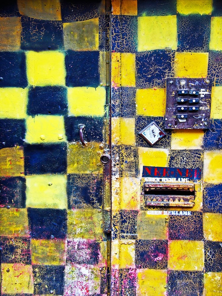 Amsterdam Checkered Door