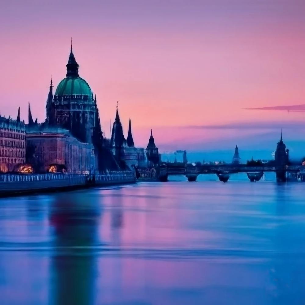 Budapest At Dusk