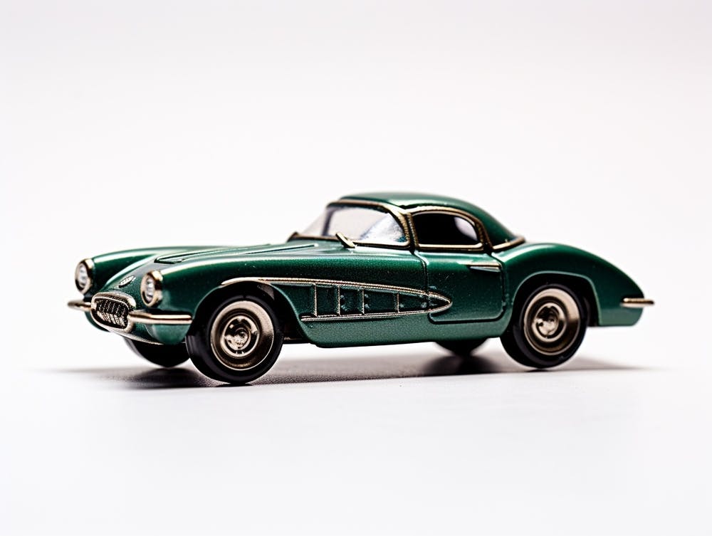 Toy Car 55 Corvette Green 3