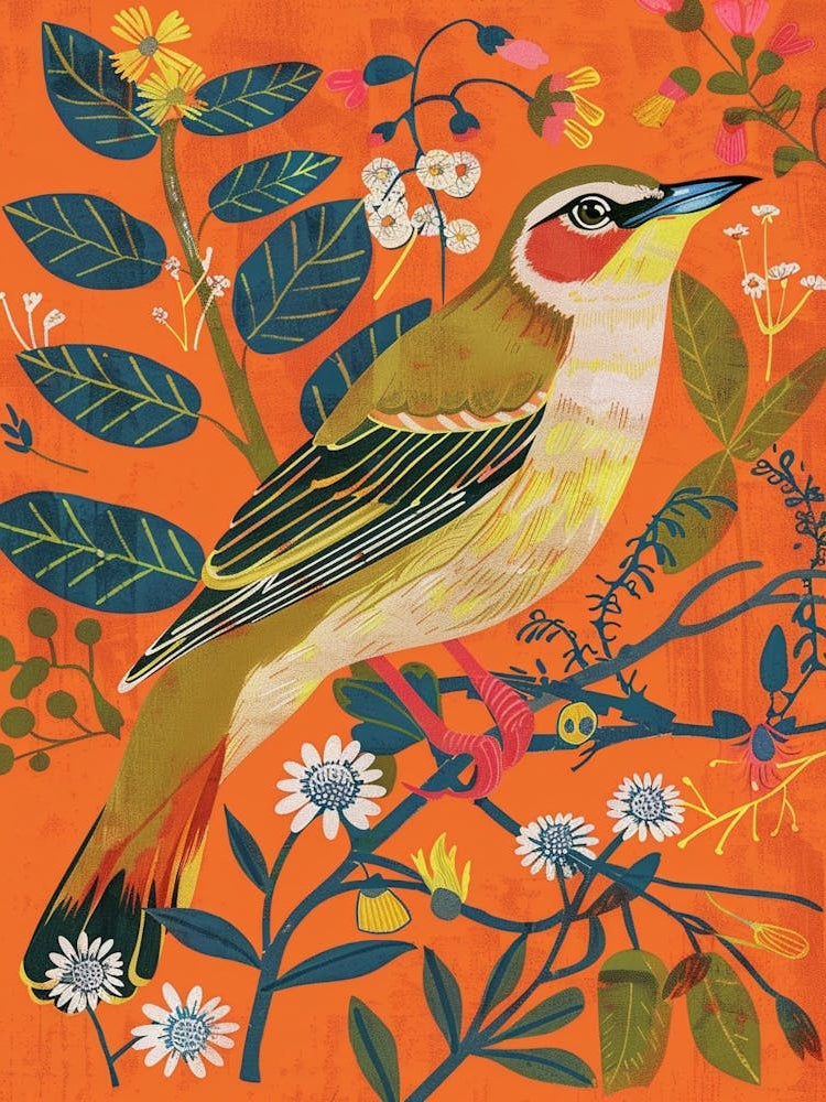 Spring Birds Cedar Waxwing 2