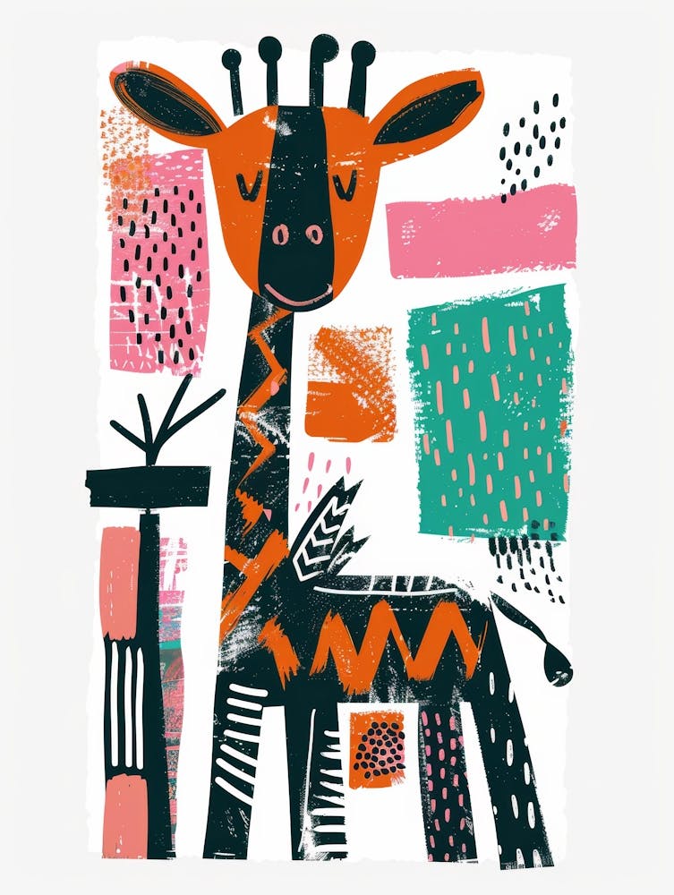 Giraffe Canvas Print 6