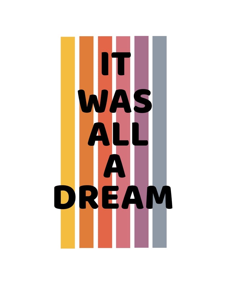 It Was All A Dream Biggie Hip Hop Inspired Retro