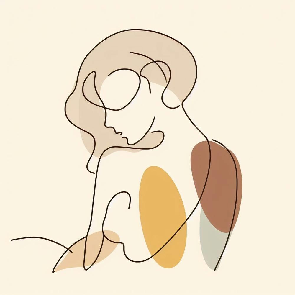 Woman'S Body Line Art 1