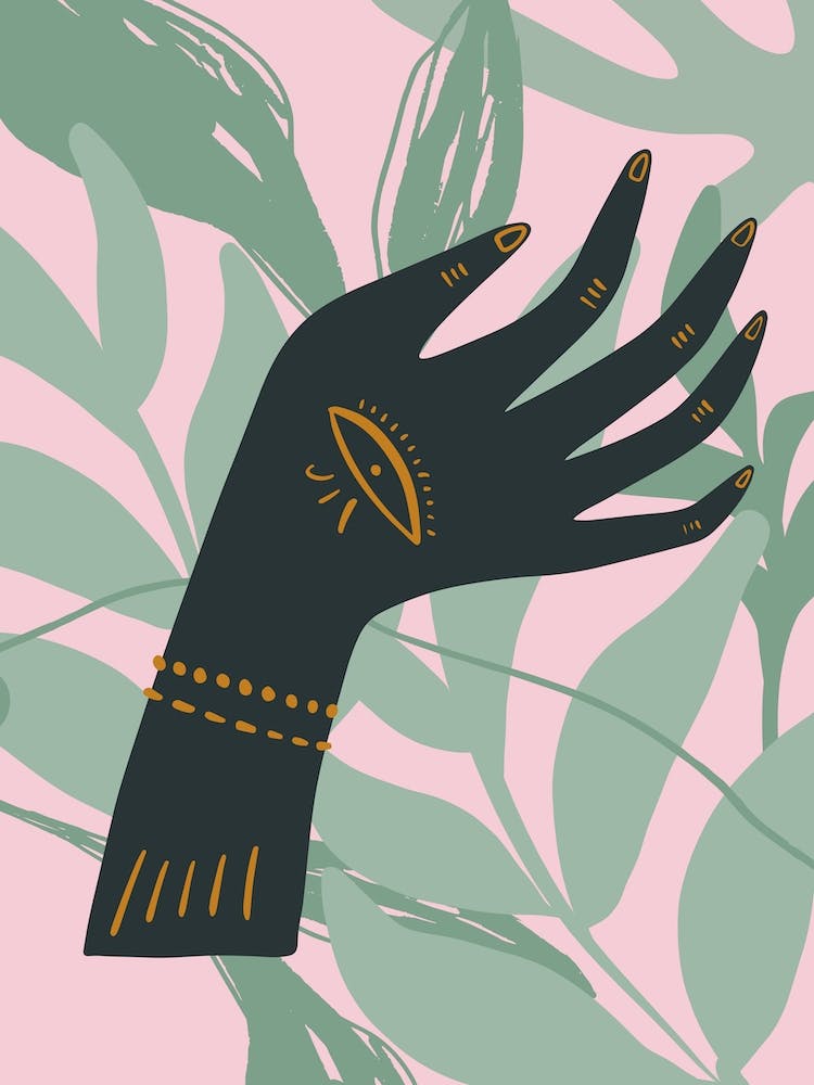 Good Luck Plants And Hand