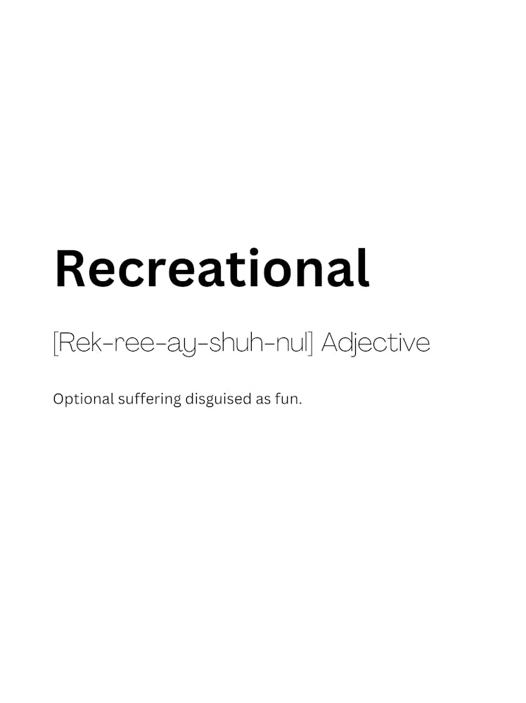 Recreational Definition Meaning