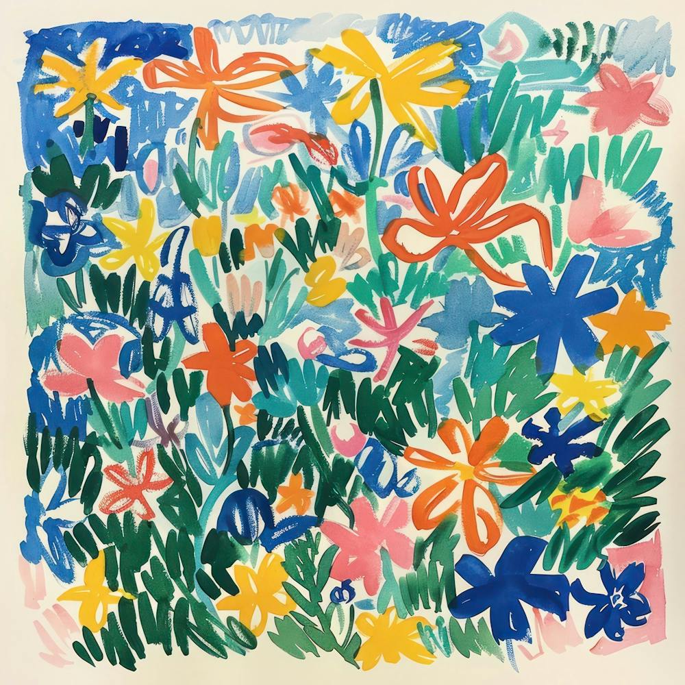 Spring Flowers Painting Matisse Style 2