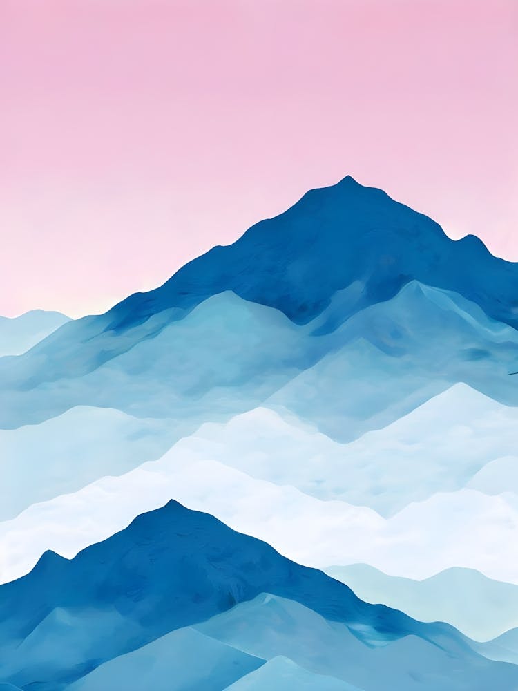 Watercolor Mountains 2