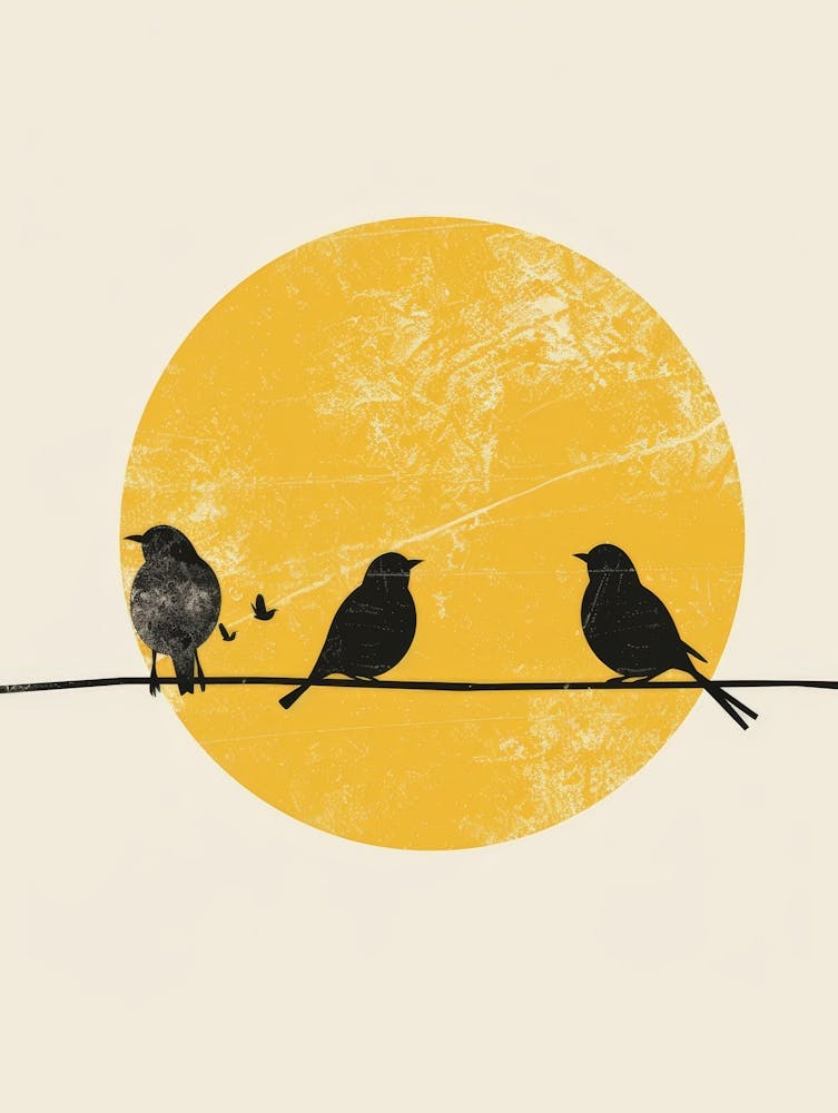 Birds On Wire 1