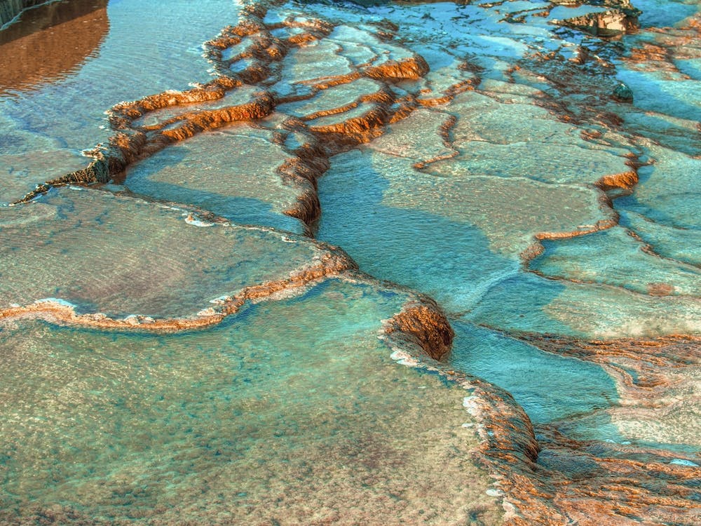 Teal Blue Hot Spring