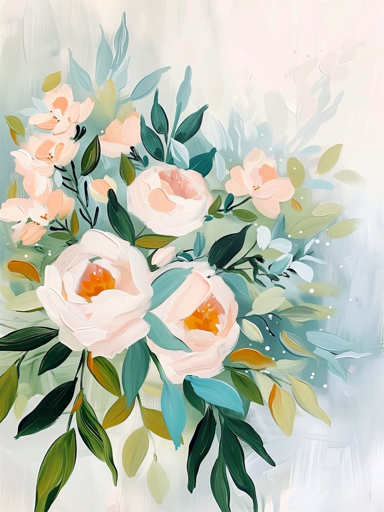 Pink Peonies Canvas Print