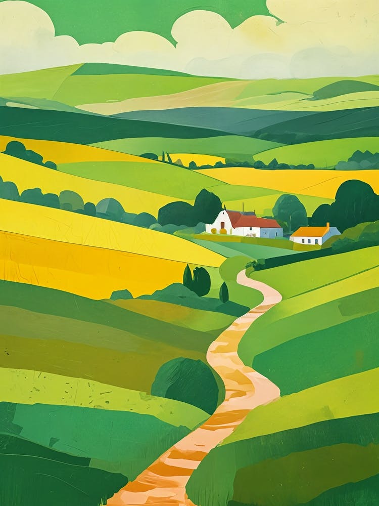 Abstract Irish Countryside no3