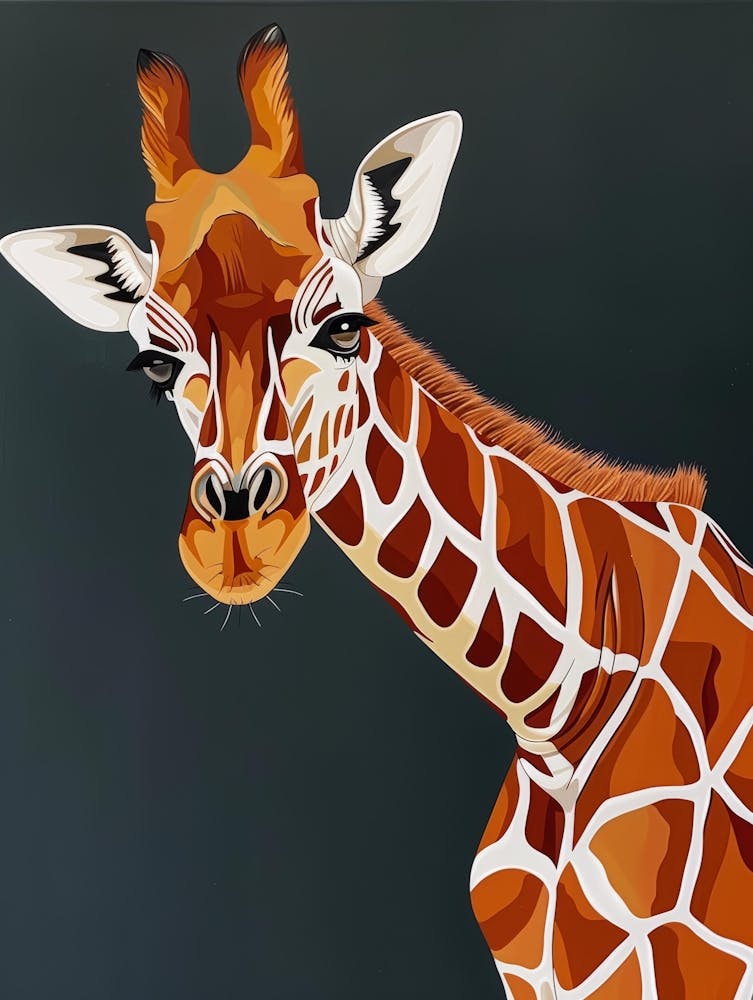 Giraffe Canvas Art 5
