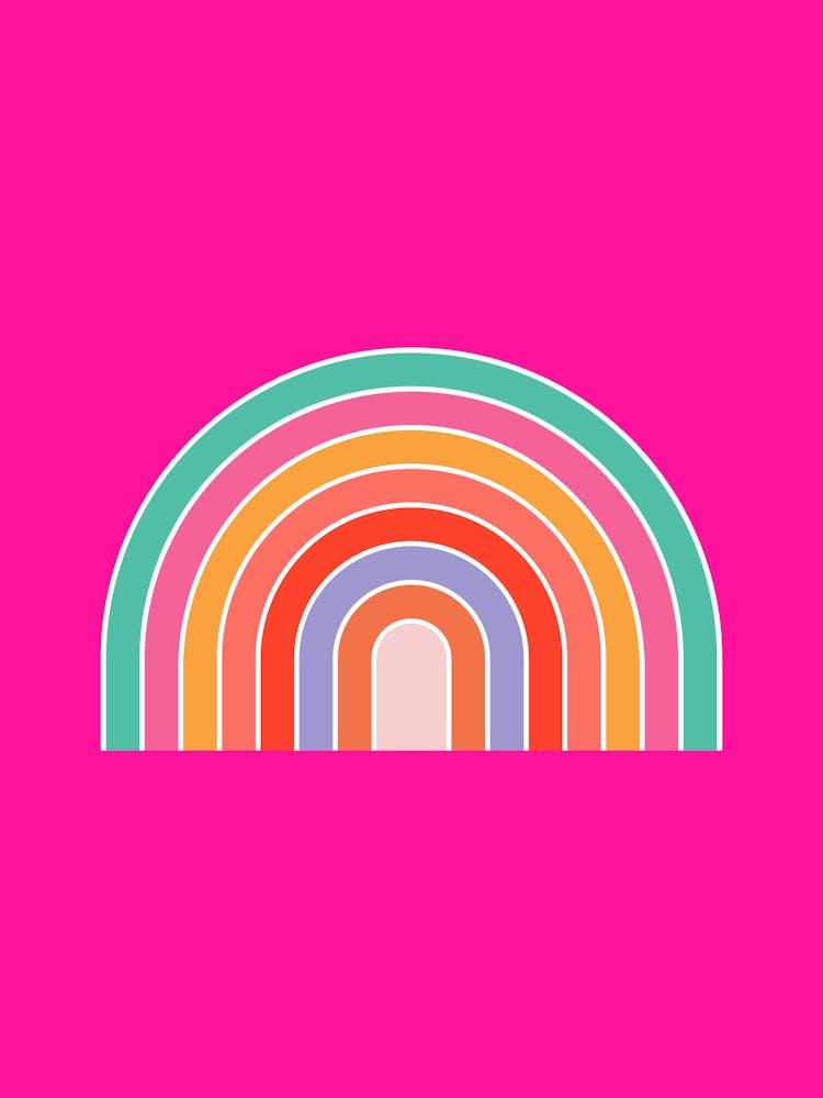 Rainbow Hot Pink